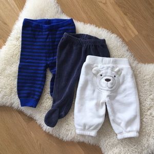 Set of 3 Baby Gap Pants (0-3 mo)